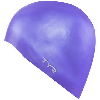 TYR NO WRINKLE SILICONE Swim Cap Purple 0